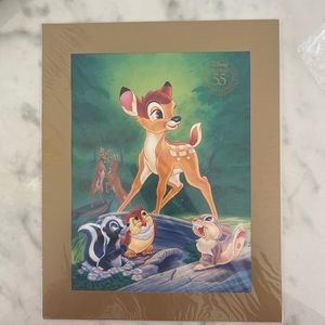 Bambi Disney 55th anniversary print lithograph